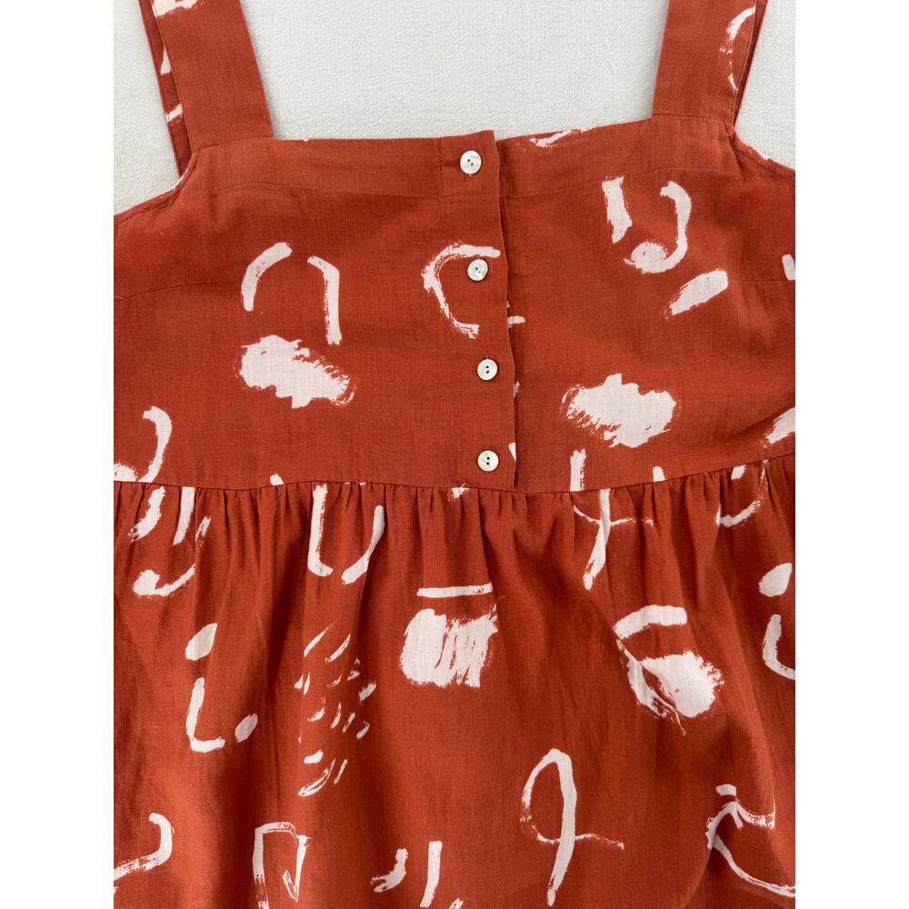 Madewell x Caroline Z Hurley Midi Dress Sundress Linen Sleeveless XL - Picture 7 of 10
